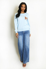H Motif Long Sleeves Jumper