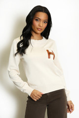 H Motif Long Sleeves Jumper