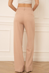 Tailored High Waist Wide Leg Trouser