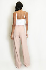 Tailored High Waist Wide Leg Trouser