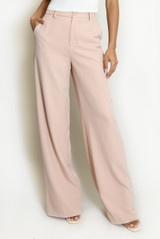 Tailored High Waist Wide Leg Trouser