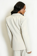 Tailored Blazer With Pointed Collar