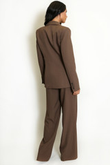 Tailored Blazer And Wide Leg Trouser
