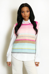 Multicolour Sleeveless Jumper