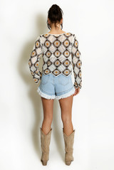 Long Sleeve Crochet Tops