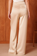 Tailored Satin Wide Leg Trouser
