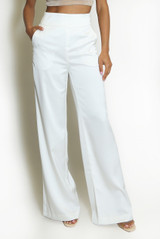 Tailored Satin Wide Leg Trouser