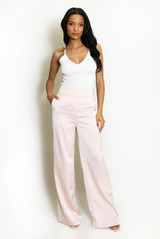 Tailored Satin Wide Leg Trouser
