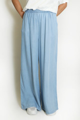 Blue Wide Leg Jogger