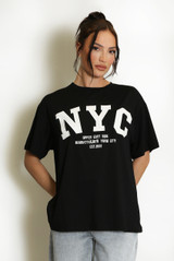 NYC Motif Slogan T-Shirt