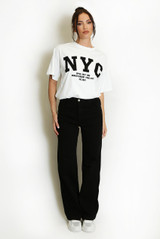 NYC Motif Slogan T-Shirt