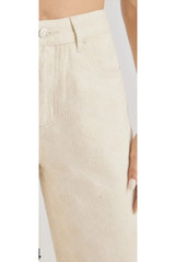 Beige High Waist Wide Leg Jeans