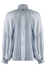 Satin Pussy Bow Blouse