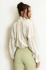 Satin Pussy Bow Blouse