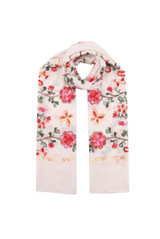 Floral Embroidered Scarf 