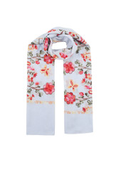 Floral Embroidered Scarf 