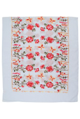 Floral Embroidered Scarf 