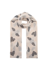 Leopard Heart Print Scarf 