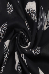 Leopard Heart Print Scarf 