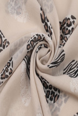Leopard Heart Print Scarf 