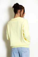 Embroidered Heart Jumper With Collar