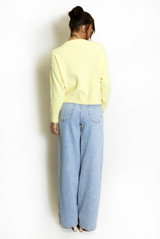 Fluffy Knit Jumper With Bow 