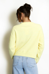 Fluffy Knit Jumper With Bow 