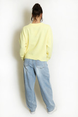 Fluffy Knit Jumper With Bow Motif 