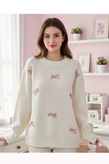 Mini Bow Soft Knit Jumper