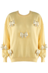 Diamante Padded Bow Jumper 