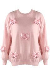 Diamante Padded Bow Jumper 
