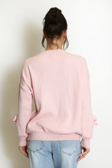 Diamante Padded Bow Jumper 