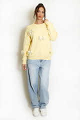 Diamante Padded Bow Jumper 