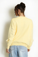 Diamante Padded Bow Jumper 