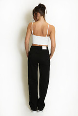 Denim Straight Leg Stretch Jeans