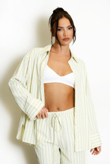 Monochrome Stripe Blouse 