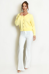 Heart Button Soft Knit Cardigan 