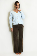 Heart Button Soft Knit Cardigan 