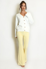 Heart Button Soft Knit Cardigan 