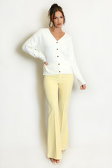 Heart Button Soft Knit Cardigan 