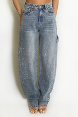 Embellished Slouch Fit Jeans