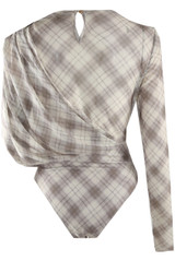Tartan One Sleeve Bodysuit