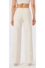 Cream Floral Lace Jeans