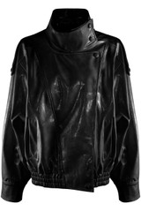 Vinyl High Neck Oversized Jacket