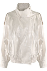 Vinyl High Neck Oversized Jacket