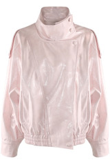 Vinyl High Neck Oversized Jacket