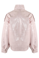 Vinyl High Neck Oversized Jacket