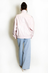 Vinyl High Neck Oversized Jacket