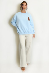 H Motif Crew Neck Sweatshirt