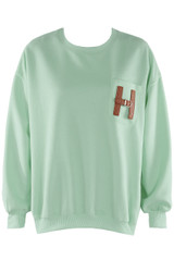 H Motif Crew Neck Sweatshirt